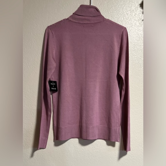 SELECT +TREND SWEATER DRESS Blush Turtleneck Size Medium - Picture 2 of 7